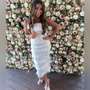 V. Chapman Lily Dress White Size 2 (Sold out online)